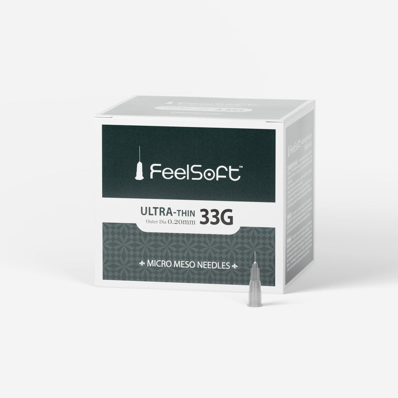 FeelSoft® Ultra-Fine Meso Needles (Box of 100) - 33G x 4mm